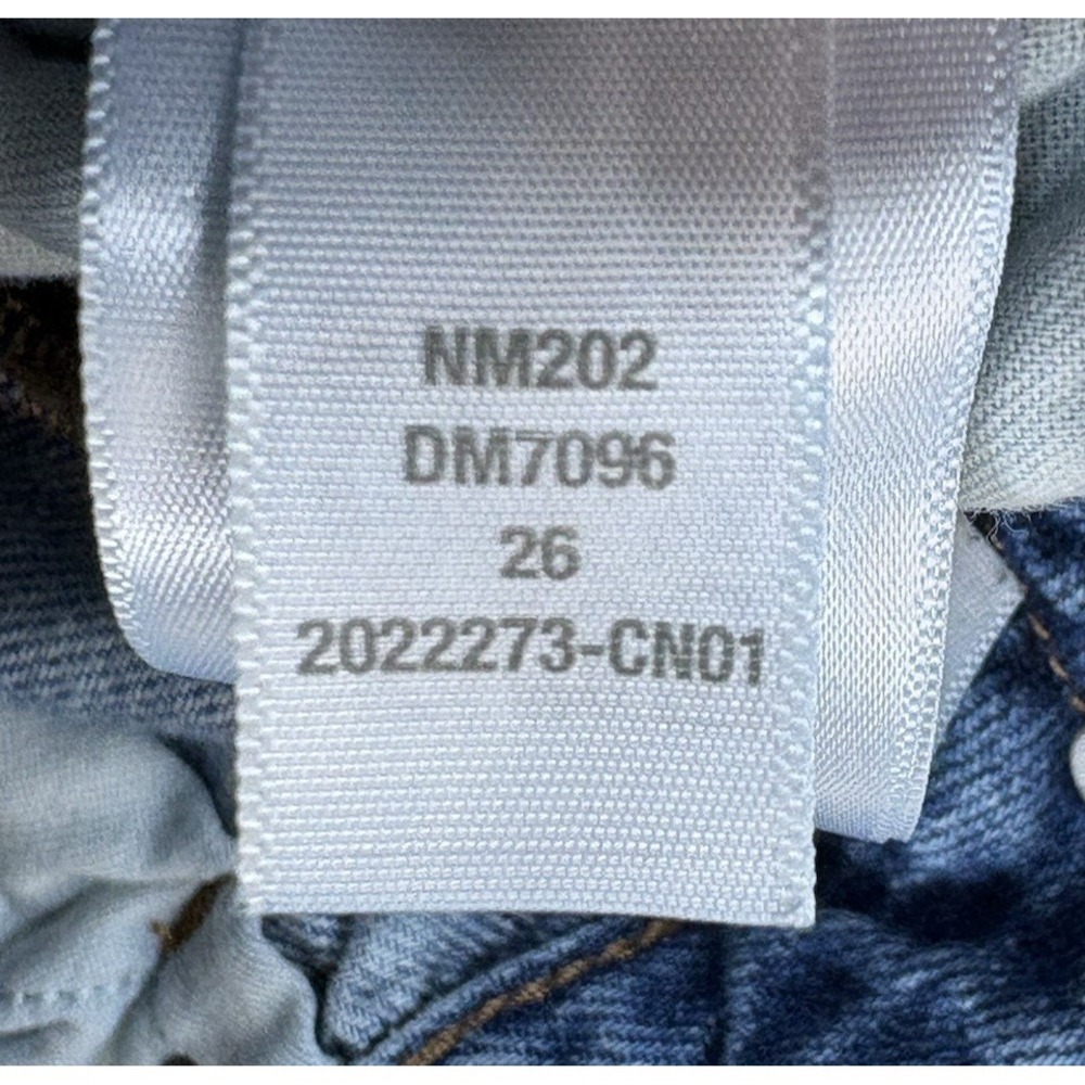 Madewell Baggy Straight Fit Jean Womens 26 Blue Light Wash High Rise 100% Cotton - Picture 9 of 13